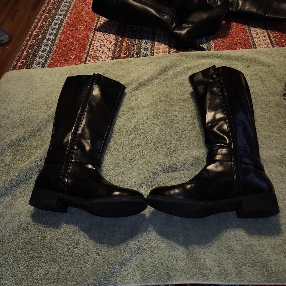 AMERICAN EAGLE EUC SIZE 8.5 WOMENS TALL FAUX LEATHER BOOTS - Picture 4 of 6